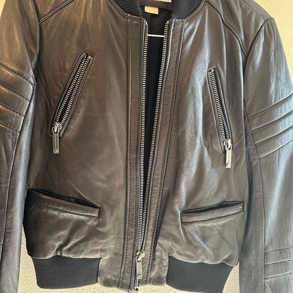 Michael Kors Authentic Leather Jacket Small EUC - Picture 6 of 6